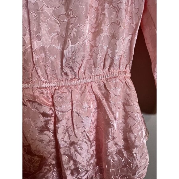 Vintage Floral Dress 13 Pink Coquette Retro Mod Classic Chic Preppy Old Money - Picture 10 of 13